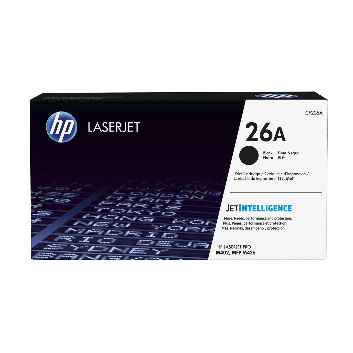 Original toner HP 26A Sort